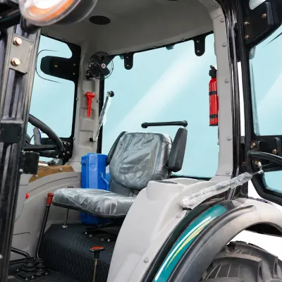 Tractor 60CP 4x4 cu cabina, motor diesel YTO, incarcator frontal hidraulic, cupa 1400mm, camere video KONIG 604 - imagine 7