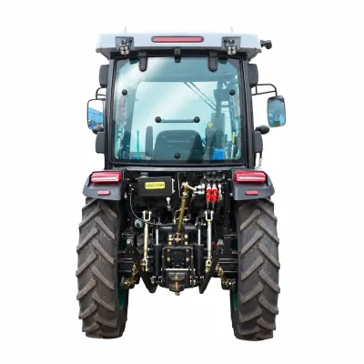 Tractor 60CP 4x4 cu cabina, motor diesel YTO, incarcator frontal hidraulic, cupa 1400mm, camere video KONIG 604 - imagine 4