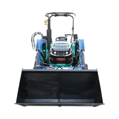 Tractor 60CP 4x4 cu semicabina, incarcator frontal hidraulic, cupa 1400mm KONIG 604 - imagine 2