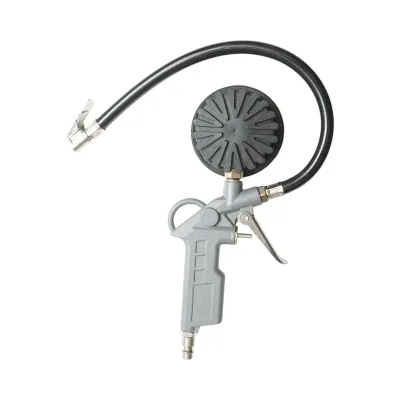 Pistol umflat roti cu furtun si manometru mecanic 0-16 bar - imagine 2