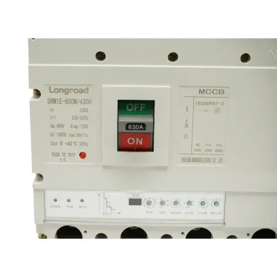 Intrerupator automat de putere MCCB 4P 400V AC, 630A, 65kA, reglabil 630-830A SRM1E-800M/4300 Longroad - imagine 7