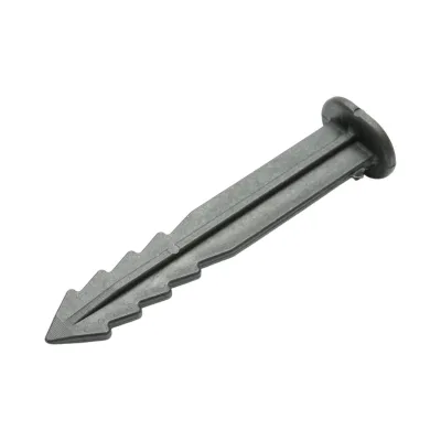 Set 50 cuie tarusi plastic negri 150mm tip harpon pentru fixare folie protectie Breckner Germany - imagine 3