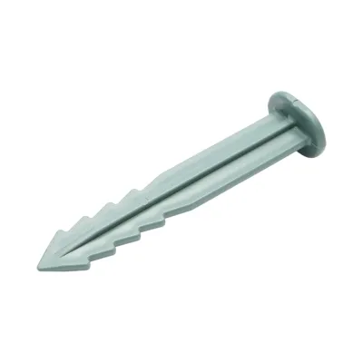 Set 50 cuie tarusi plastic verzi 15cm tip harpon pentru fixare folie protectie Breckner Germany - imagine 3