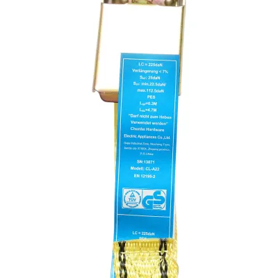 Chinga ancorare marfa 5mx25mm 225Kg (clichet simplu) Crownman - imagine 5