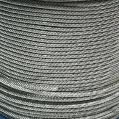 Cablu otel galvanizat cu invelis PVC 4mm, fire 6x7+FC, sarcina maxima 539Kg, greutate 8.08Kg, 200m/rola - imagine 2