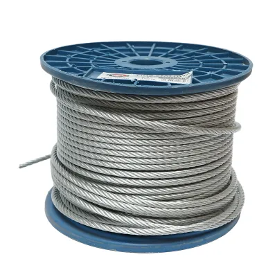 Cablu otel galvanizat 6mm, fire 6x19, sarcina maxima 1960Kg, greutate 12.5Kg, 100m/rola