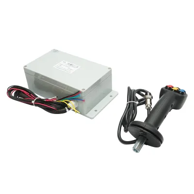 Joystick electric 6 butoane cu modul de comanda 24V - imagine 3
