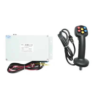 Joystick electric 6 butoane cu modul de comanda 24V - imagine 2
