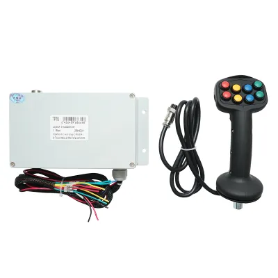 Joystick electric 8 butoane cu modul de comanda 24V - imagine 2