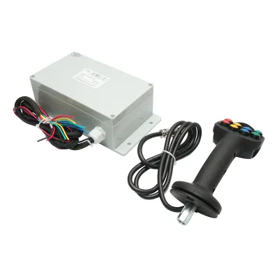 Joystick electric 8 butoane cu modul de comanda 24V - imagine 3