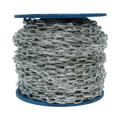 Lant electrogalvanizat 3.5x18x14mm DIN5685A 60m/rola tambur plastic - imagine 3