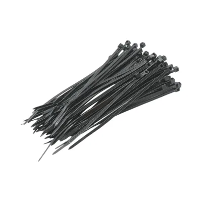 Faseta colier plastic negru 2.5x120mm 100 buc/set Longroad