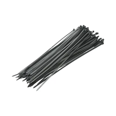 Faseta colier plastic negru 4.7x350mm pentru prindere capace roti auto 100 buc/set Longroad