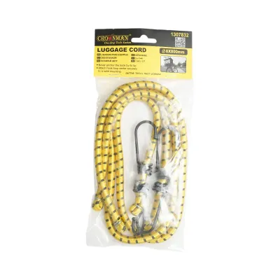 Set 2 corzi elastice cu carlige 8x800mm pentru ancorare marfa Crownman - imagine 2