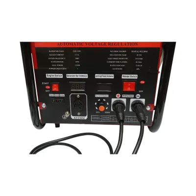 Aparat de sudura 160A cu generator electric 5KW/220V, motor pe benzina 13CP, pornire manuala Breckner Germany - imagine 7