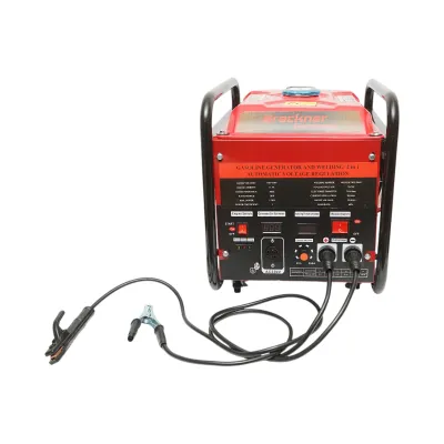 Aparat de sudura 160A cu generator electric 5KW/220V, motor pe benzina 13CP, pornire manuala Breckner Germany - imagine 2