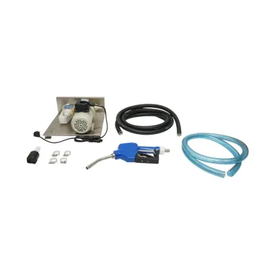 Kit pompa transfer solutie uree 220V, 400W, debit 40L/min, contor digital, furtun transfer 4m, alimentare 2m si pistol IP55 Breckner Germany - imagine 2
