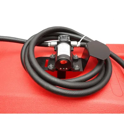 Rezervor motorina mobil portabil 53L cu pompa transfer electrica 12V, 70W, baterie Li-ion, debit 6L/min, furtun 3m si pistol Breckner Germany - imagine 10