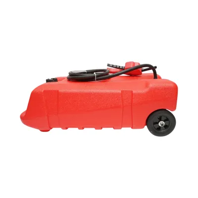 Rezervor motorina mobil portabil 53L cu pompa transfer manuala, furtun 3m si pistol Breckner Germany - imagine 4