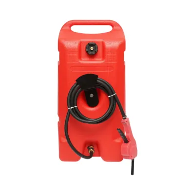 Rezervor motorina mobil portabil 53L cu pompa transfer manuala, furtun 3m si pistol Breckner Germany - imagine 2
