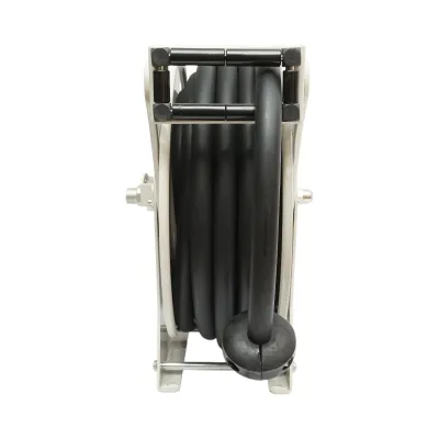 Rola tambur furtun rezervor combustibil 15m retractabil automat, racord 1 inch BSB, presiune maxima 359 bar Breckner Germany - imagine 5