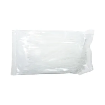 Faseta colier plastic alb 2.5x100mm 100 buc/set Longroad - imagine 5