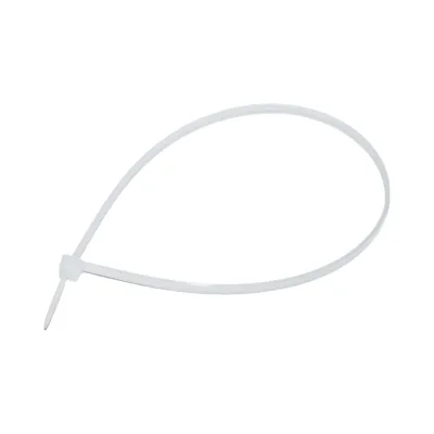 Faseta colier plastic alb 3.6x290mm 100 buc/set Longroad - imagine 3