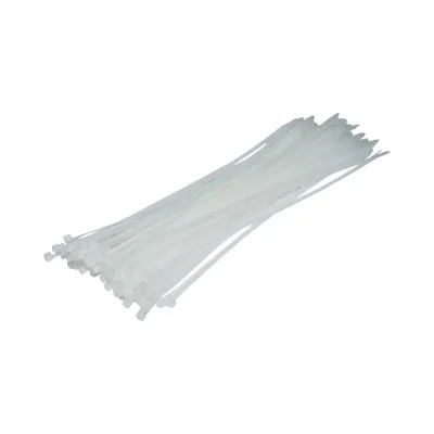 Faseta colier plastic alb 3.6x290mm 100 buc/set Longroad - imagine 2