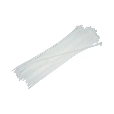 Faseta colier plastic alb 3.6x290mm 100 buc/set Longroad