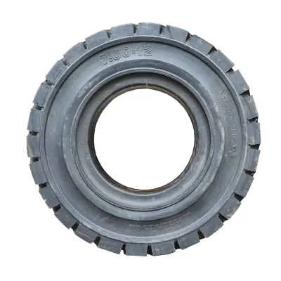 Anvelopa stivuitoare, combilifturi, trailere industriale, etc. 700/12 solida QH304  - imagine 3