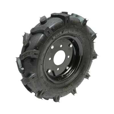 Roata completa 400/8 R1 6PR crampon cu janta neagra THOR