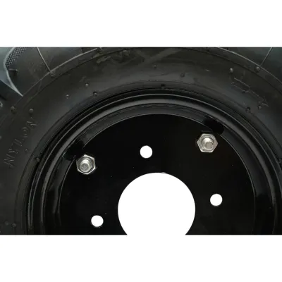 Roata completa 400/8 R1 6PR crampon cu janta neagra THOR - imagine 4