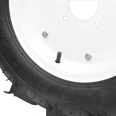 Roata completa 500/12 R1 8PR crampon cu janta alba - imagine 4