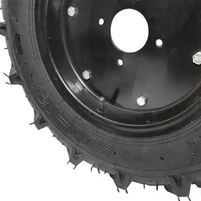Roata completa 500/12 R1 8PR crampon cu janta neagra - imagine 4
