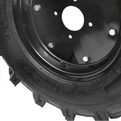 Roata completa 600/12 R1 10PR crampon cu janta neagra - imagine 4