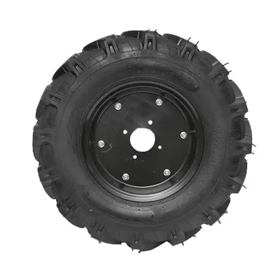 Roata completa 600/12 R1 10PR crampon cu janta neagra - imagine 3