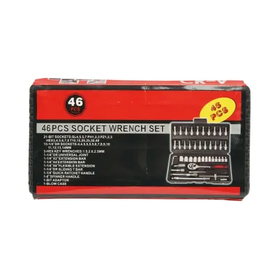 Trusa chei tubulare 4-14mm cu clichet, biti Torx, Hex, PH, PZ, SL 46 piese Breckner Germany - imagine 3