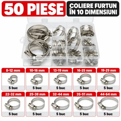Trusa coliere inox 50 piese Breckner Germany - imagine 2