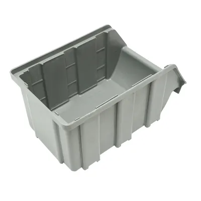 Cutie plastic depozitare 130x215x120mm gri - imagine 2