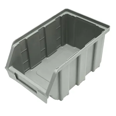 Cutie plastic depozitare 130x215x120mm gri