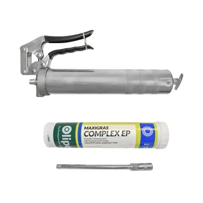 Pistol pentru gresat cu maner + tub vaselina Olipes (decalimetru presiune inalta) Breckner Germany