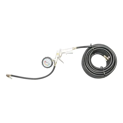 Furtun pentru umflat roti 13m cu pistol si manometru exterior fi 10.5mm