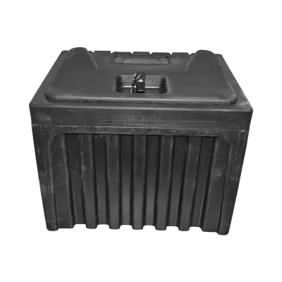 Lada pentru scule fara suport, din plastic negru 380x400x500 mm - imagine 3