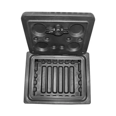 Lada pentru scule fara suport, din plastic negru 380x400x500 mm - imagine 7