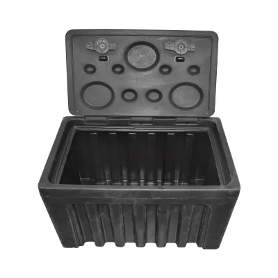 Lada pentru scule fara suport, din plastic negru 460x580x800 mm - imagine 4