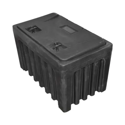 Lada pentru scule fara suport, din plastic negru 460x580x800 mm - imagine 3