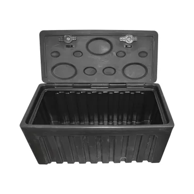 Lada pentru scule fara suport, din plastic negru 480x470x1000 mm - imagine 3