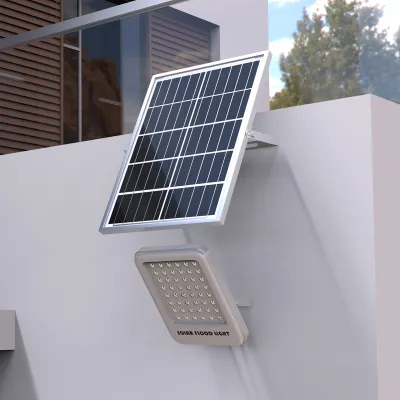 Proiector LED 100W cu panou solar policristalin 12W, baterie LiFePO4 3.2V/12Ah, 6000K, 700lm cu telecomanda IP66 Breckner Germany - imagine 3