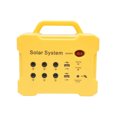 Sistem panou solar policristalin 18V/20W cu radio FM /MP3 si 2 becuri 12V/3W Breckner Germany - imagine 3