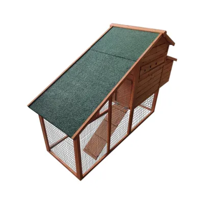 Cotet pentru pasari de curte, din lemn 1900x650x1130mm - imagine 2
